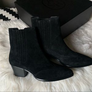 NEW ASH “HOOK BIS” BLACK SUEDE BOOTIES | 37 [6.5-7]